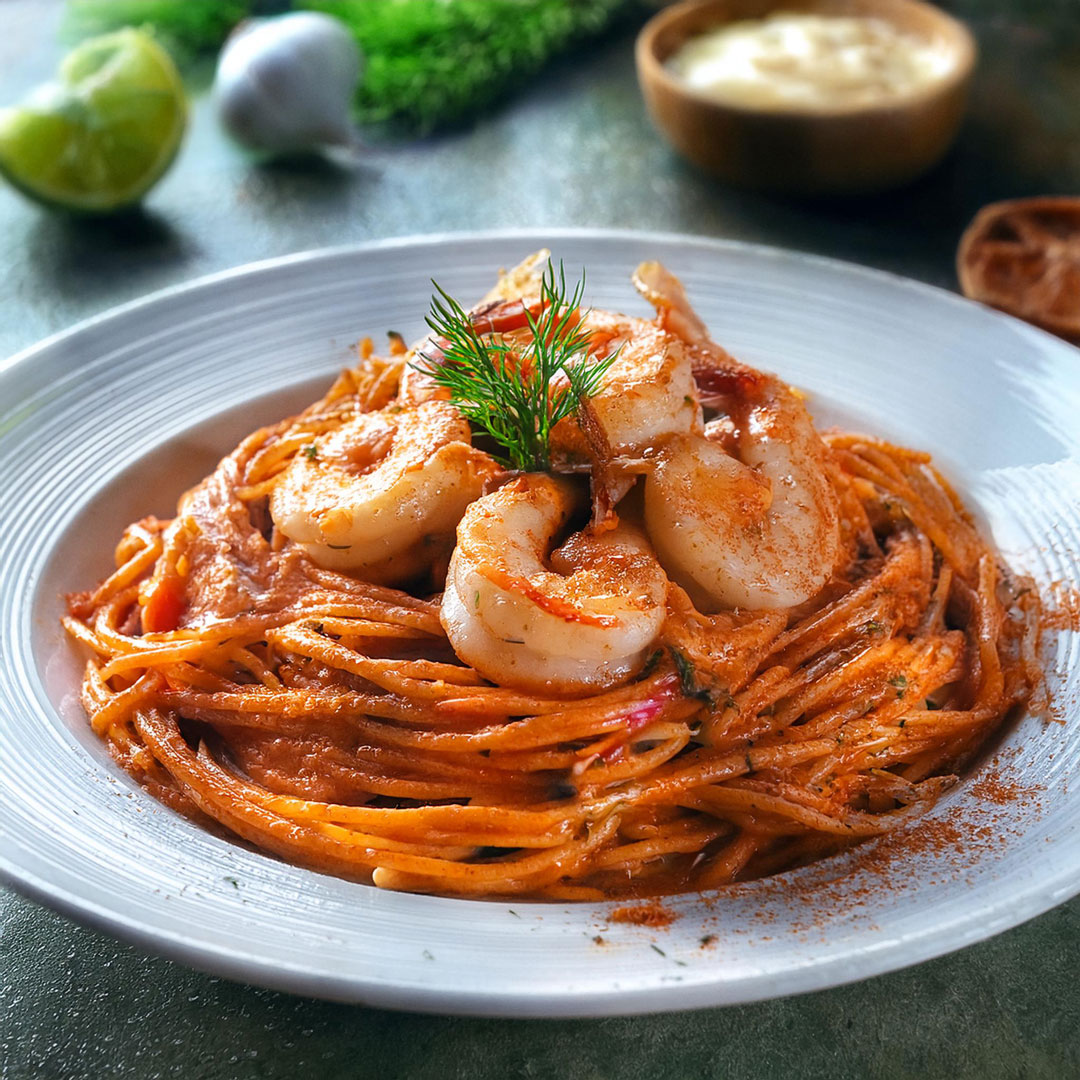Shrimp Aligue Pasta